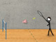 Stick Figure Badminton